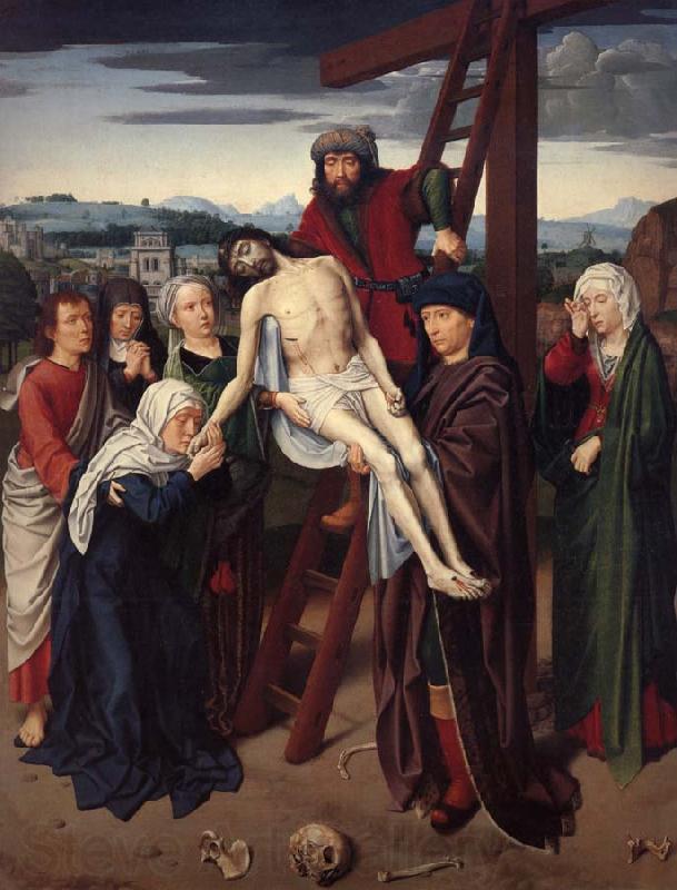 Gerard David The deposition Norge oil painting art
